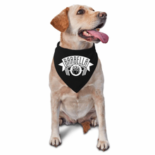 Load image into Gallery viewer, Black + White Signature Rose Logo Bandana
